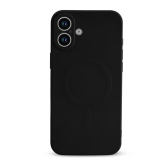 iPhone 16 Plus - Zwart - Camera Siliconen MagSafe Back Cover