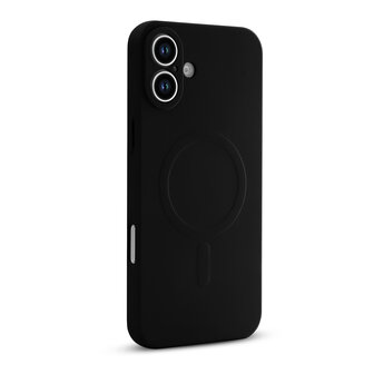 iPhone 16 Plus - Zwart - Camera Siliconen MagSafe Back Cover