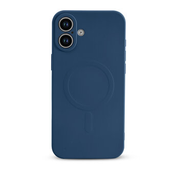 iPhone 16 Plus - Blauw - Camera Siliconen MagSafe Back Cover