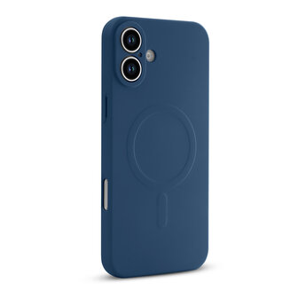 iPhone 16 Plus - Blauw - Camera Siliconen MagSafe Back Cover