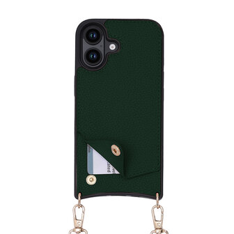 iPhone 16 - Groen - Back Cover met Bandje