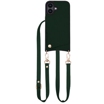 iPhone 16 - Groen - Back Cover met Bandje