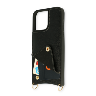 iPhone 11 Pro Max Zwart - Back Cover met Bandje