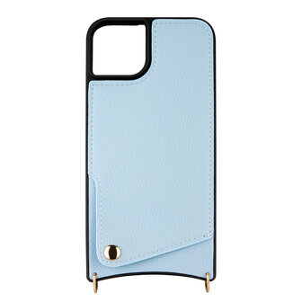 iPhone 15 Blauw - Back Cover met Bandje