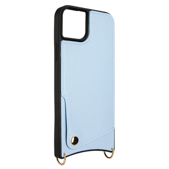iPhone 15 Blauw - Back Cover met Bandje