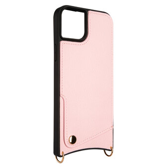 iPhone 15 Roze - Back Cover met Bandje