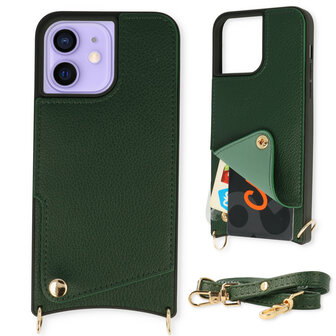 iPhone 11 Groen - Back Cover met Bandje