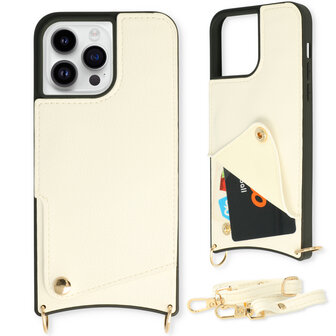 iPhone 11 Pro Max Wit - Back Cover met Bandje