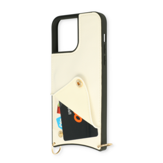 iPhone 11 Pro Max Wit - Back Cover met Bandje