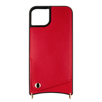 iPhone 15 Rood - Back Cover met Bandje