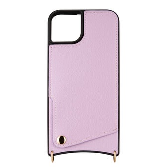 iPhone 15 Paars - Back Cover met Bandje