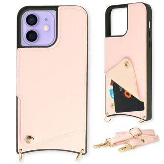 iPhone 11 Roze - Cover met Bandje
