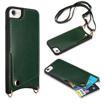 iPhone SE (2022 / 2020) - iPhone 7 &amp;amp; 8 Groen - Back Cover met Bandje