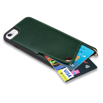 iPhone SE (2022 / 2020) - iPhone 7 &amp;amp; 8 Groen - Back Cover met Bandje