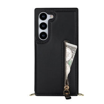 Samsung S23 Zwart - Back Cover met Koord