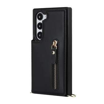 Samsung S23 Zwart - Back Cover met Koord