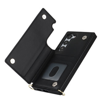 Samsung S23 Zwart - Back Cover met Koord
