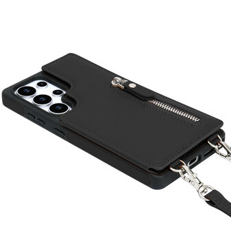 Samsung S25 Ultra - Zwart - Back Cover met Koord