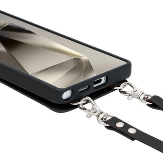 Samsung S25 Ultra - Zwart - Back Cover met Koord