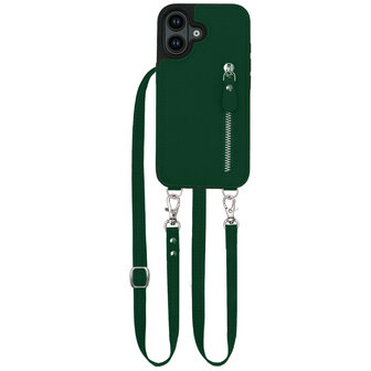 iPhone 16 Plus - Groen - Back Cover met Koord