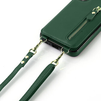 iPhone 16 Plus - Groen - Back Cover met Koord