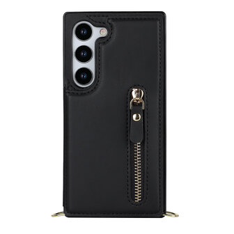 Samsung S24 Zwart - Back Cover met Koord