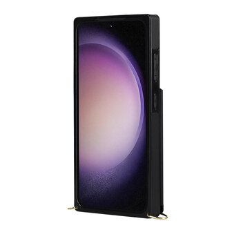 Samsung S24 Zwart - Back Cover met Koord