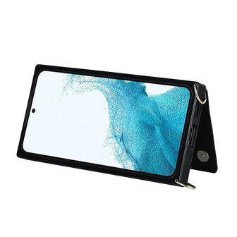 Samsung S24 Zwart - Back Cover met Koord