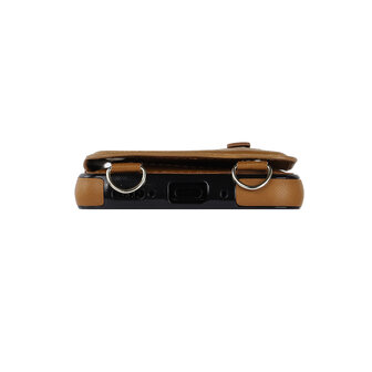 iPhone 16 - Bruin - Back Cover met Koord