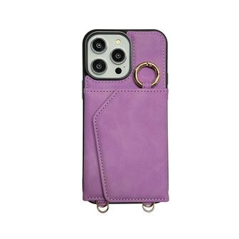 iPhone 14 Pro Bright Lila - Magsafe 2 in 1 met Koord