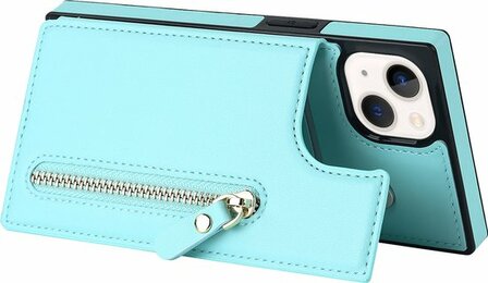 iPhone 14 Turquoise - Back Cover met Koord