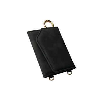 iPhone 14 Pro - Charcoal Gray - 2 in 1 MagSafe Wallet Case - met Koord