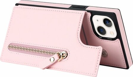 iPhone 15 Roze - Back Cover met Koord