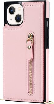 iPhone 15 Roze - Back Cover met Koord