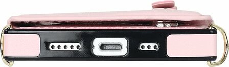 iPhone 15 Roze - Back Cover met Koord