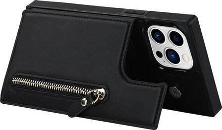 iPhone 14 Pro Zwart - Back Cover met Koord