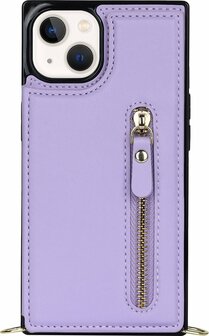 iPhone 15 Plus Paars - Back Cover met Koord