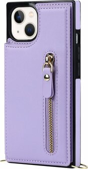 iPhone 15 Plus Paars - Back Cover met Koord