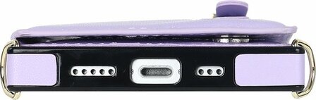iPhone 15 Plus Paars - Back Cover met Koord