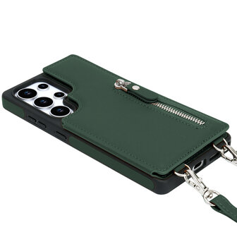 Samsung S25 Ultra - Groen - Back Cover met Koord