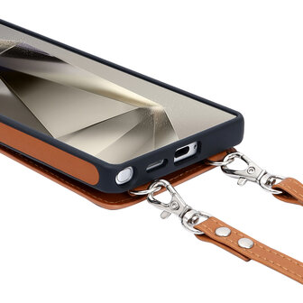 Samsung S25 Ultra - Bruin - Back Cover met Koord