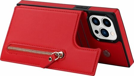 iPhone 14 Pro Rood - Back Cover met Koord