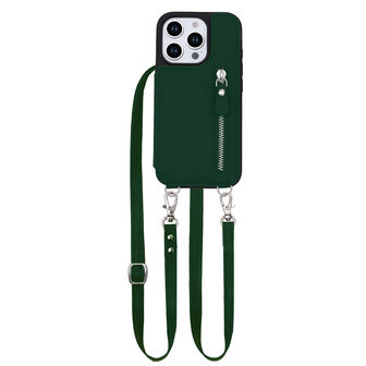 iPhone 16 Pro Max - Groen - Back Cover met Koord