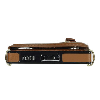 Samsung S24 Bruin - Back Cover met Koord