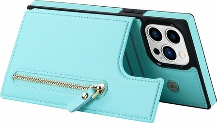 iPhone 14 Pro Max Turquoise - Back Cover met Koord