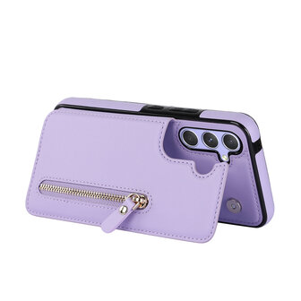 Samsung A15 - Paars - Back Cover met Koord