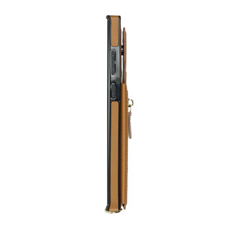 Samsung S24 Ultra Bruin - Back Cover met Koord