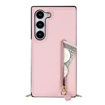 Samsung S23 Roze - Back Cover met Koord