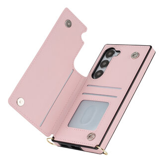Samsung S23 Roze - Back Cover met Koord