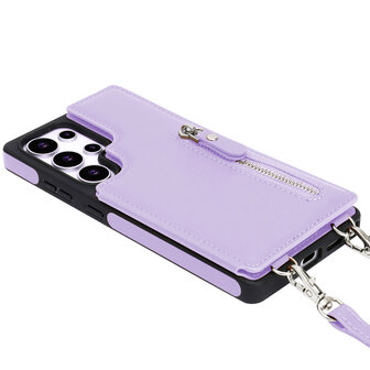 Samsung S25 Ultra - Paars - Back Cover met Koord